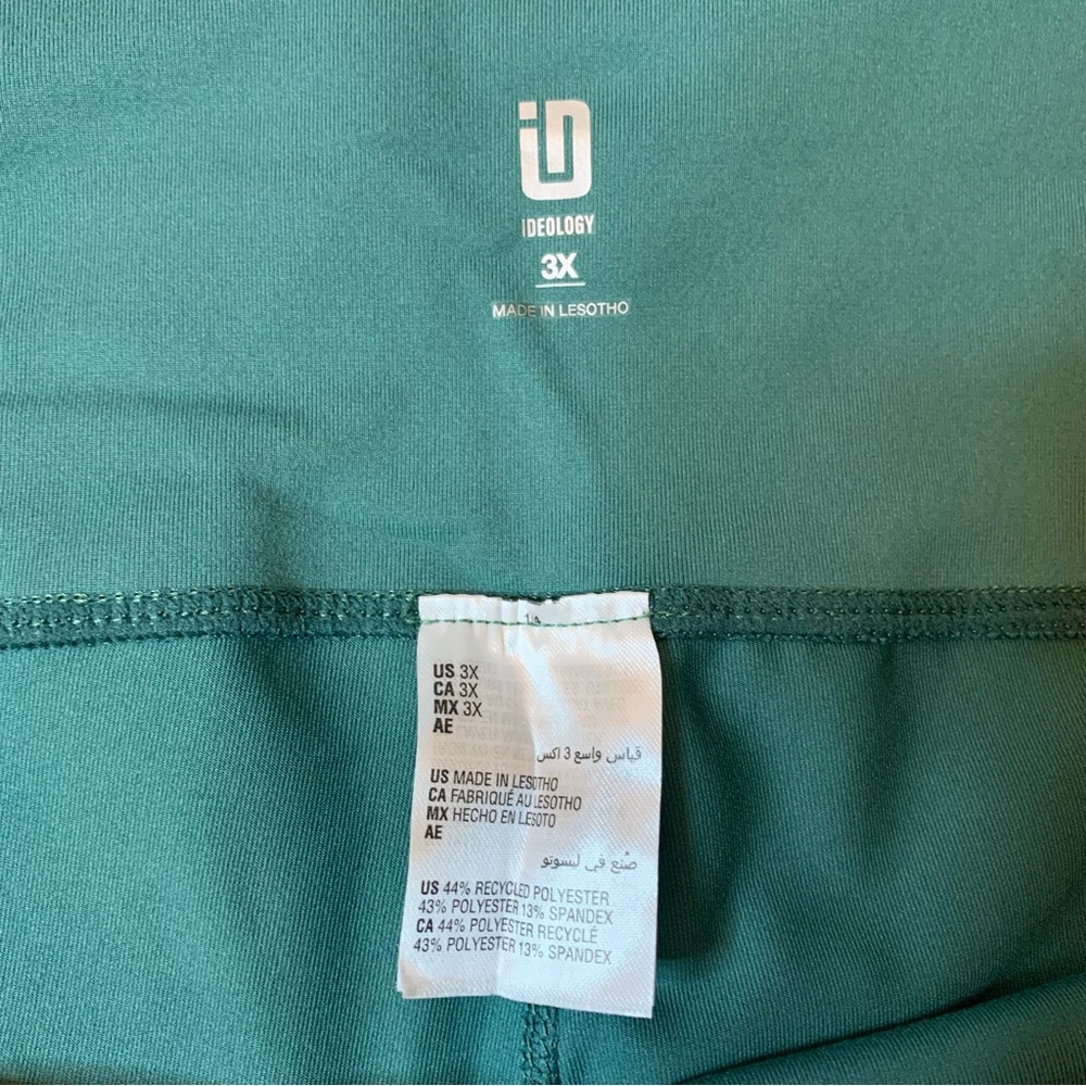 Ideology women’s plus mint green performance compression shorts size 3x - Picture 3 of 5